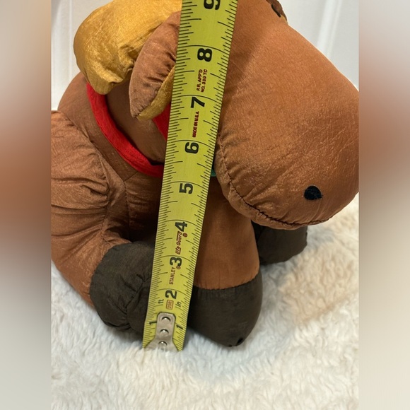 Department 56 Nylon Plush Christmas Holiday Moose Brown Vintage - Picture 3 of 5